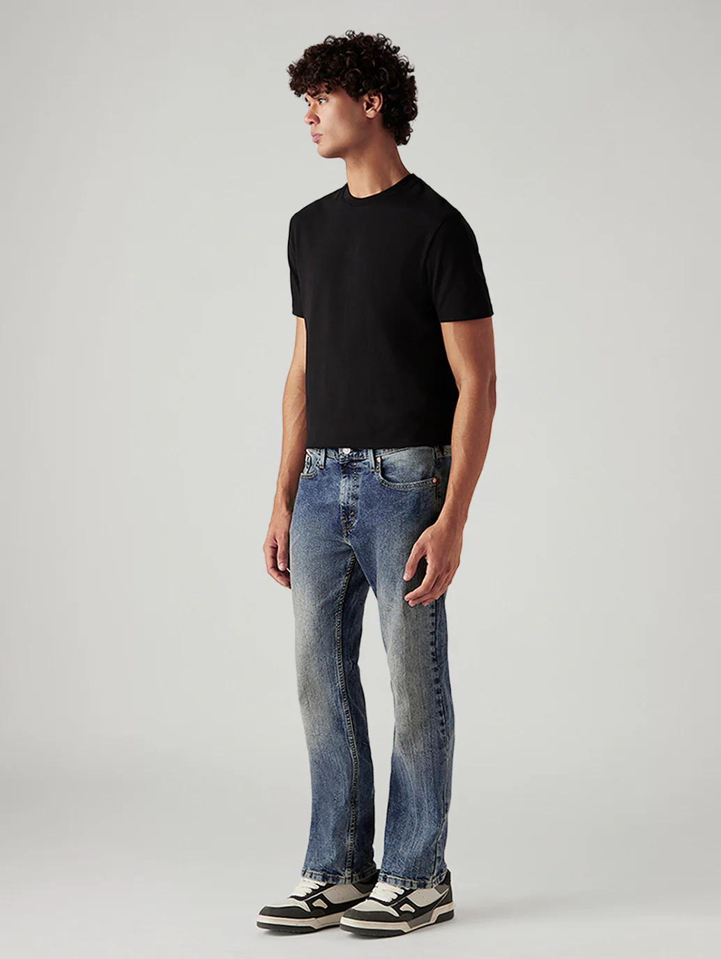 Men's Tinted 527 Blue Bootcut Mid Rise Jeans - Image 7