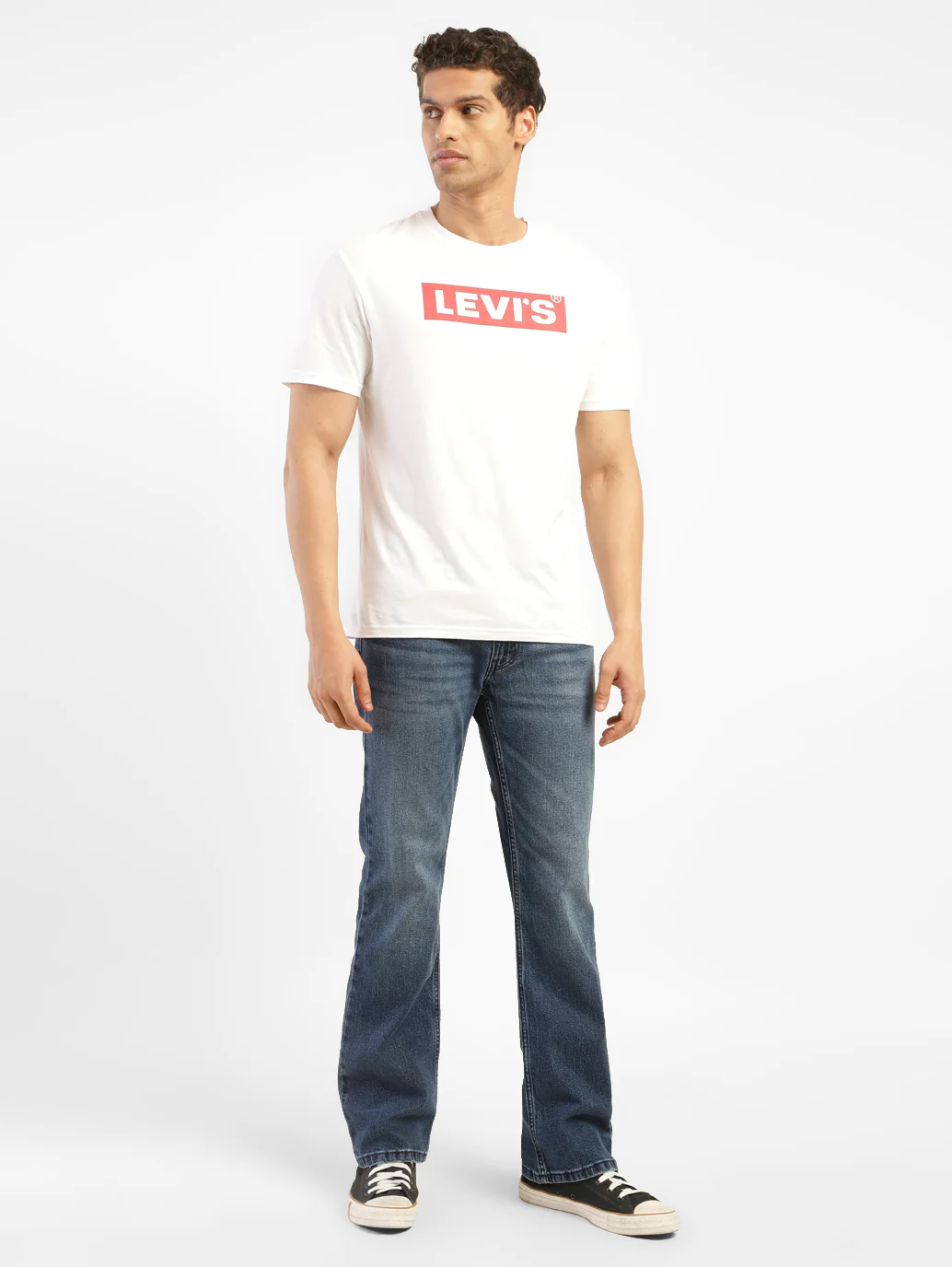Men's 527 Blue Bootcut Fit Mid Rise Jeans