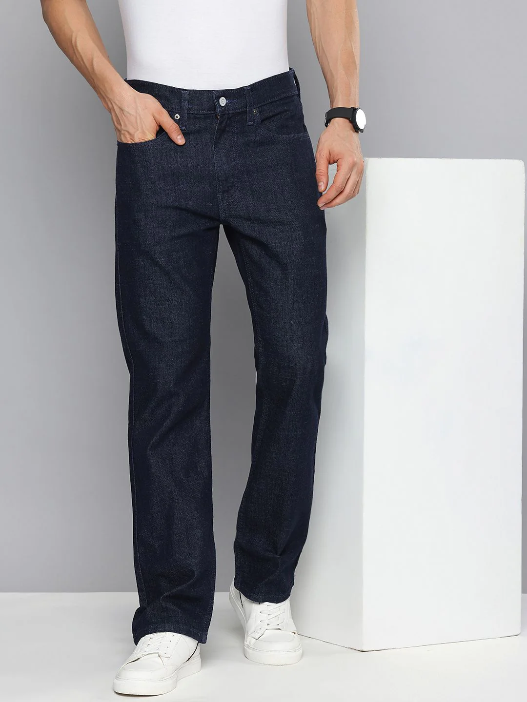 Men's 527 Blue Bootcut Fit Mid Rise Jeans