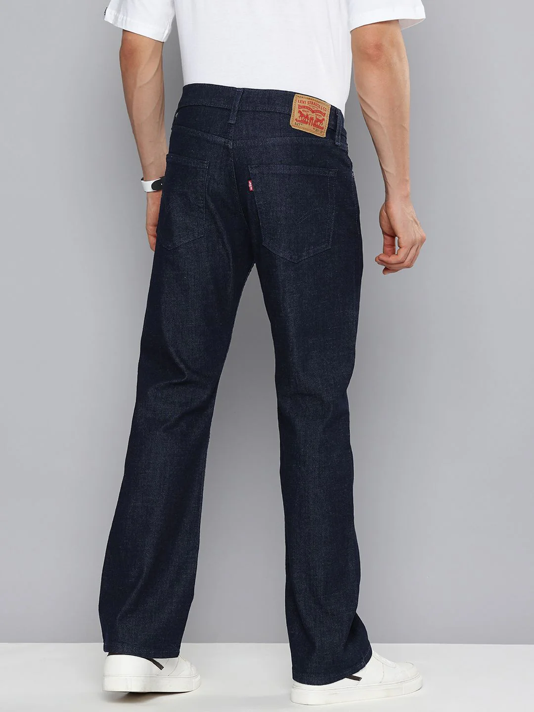 Men's 527 Blue Bootcut Fit Mid Rise Jeans - Image 3