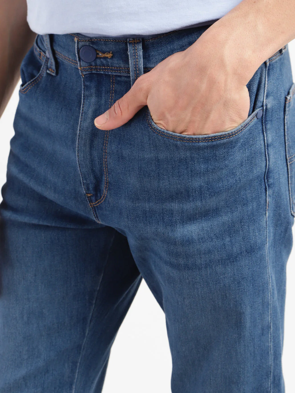 Men's 527 Blue Bootcut Fit Mid Rise Jeans - Image 6