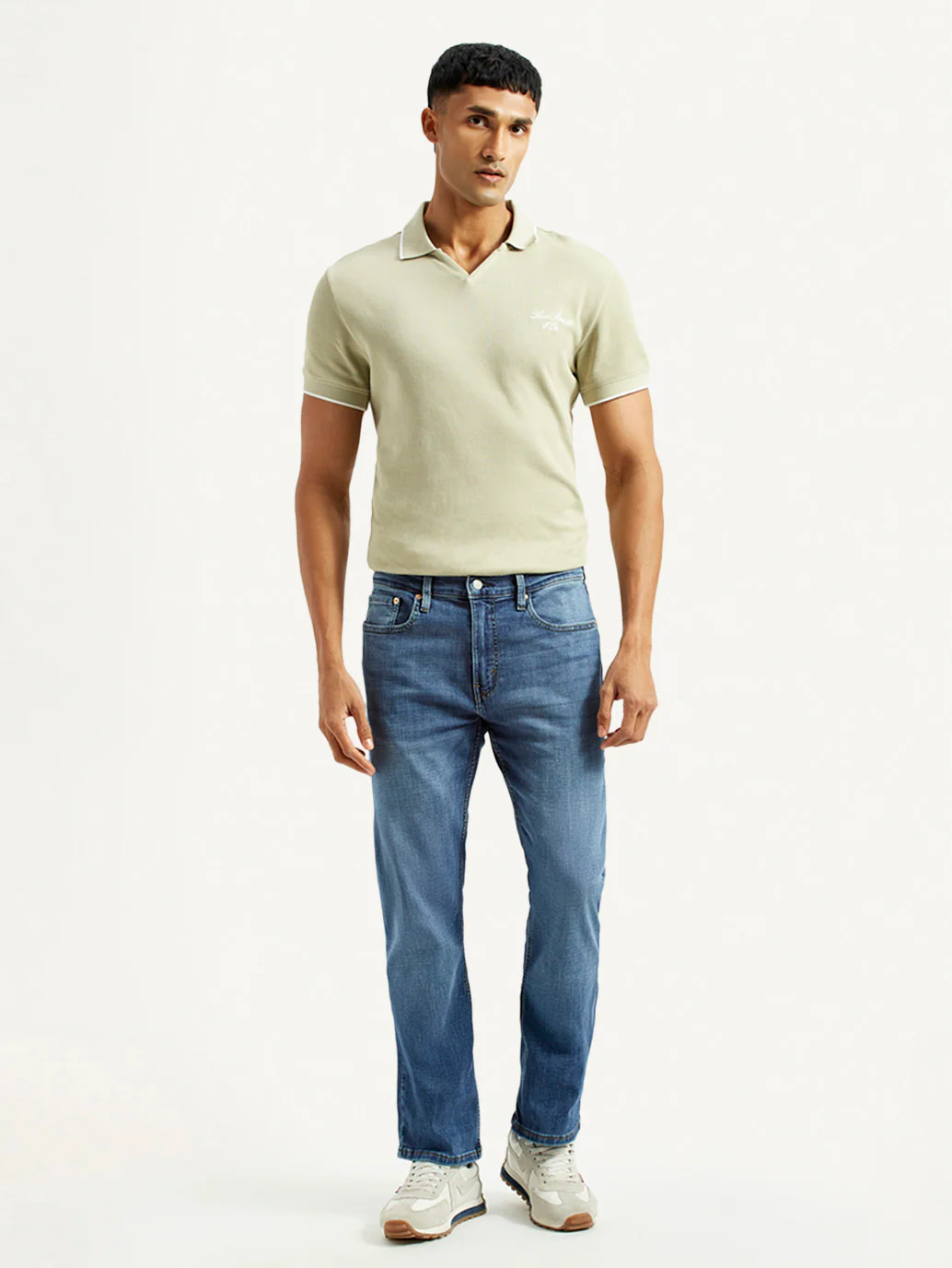 Men's 527 Blue Bootcut Fit Mid Rise Jeans - Image 2