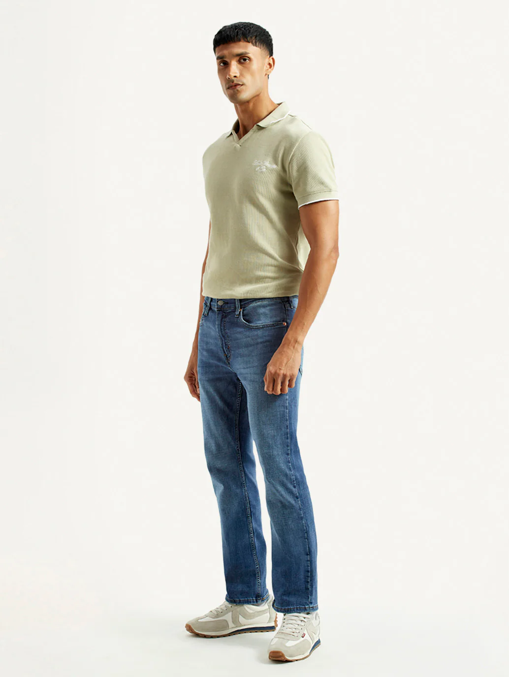 Men's 527 Blue Bootcut Fit Mid Rise Jeans - Image 7