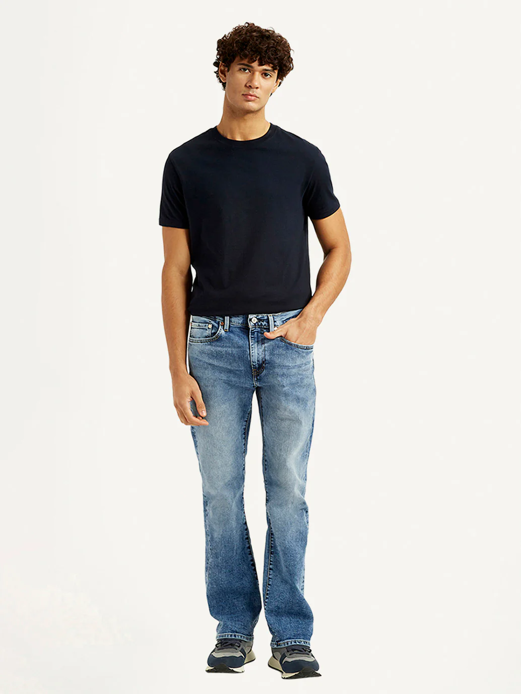 Men's 527 Blue Slim Bootcut Fit Mid Rise Jeans - Image 2