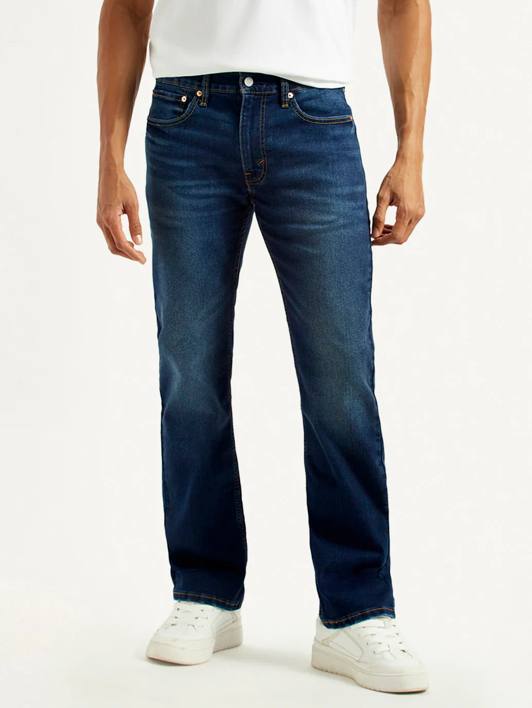 Men's 527 Dark Indigo Bootcut Fit Mid Rise Jeans - Image 3