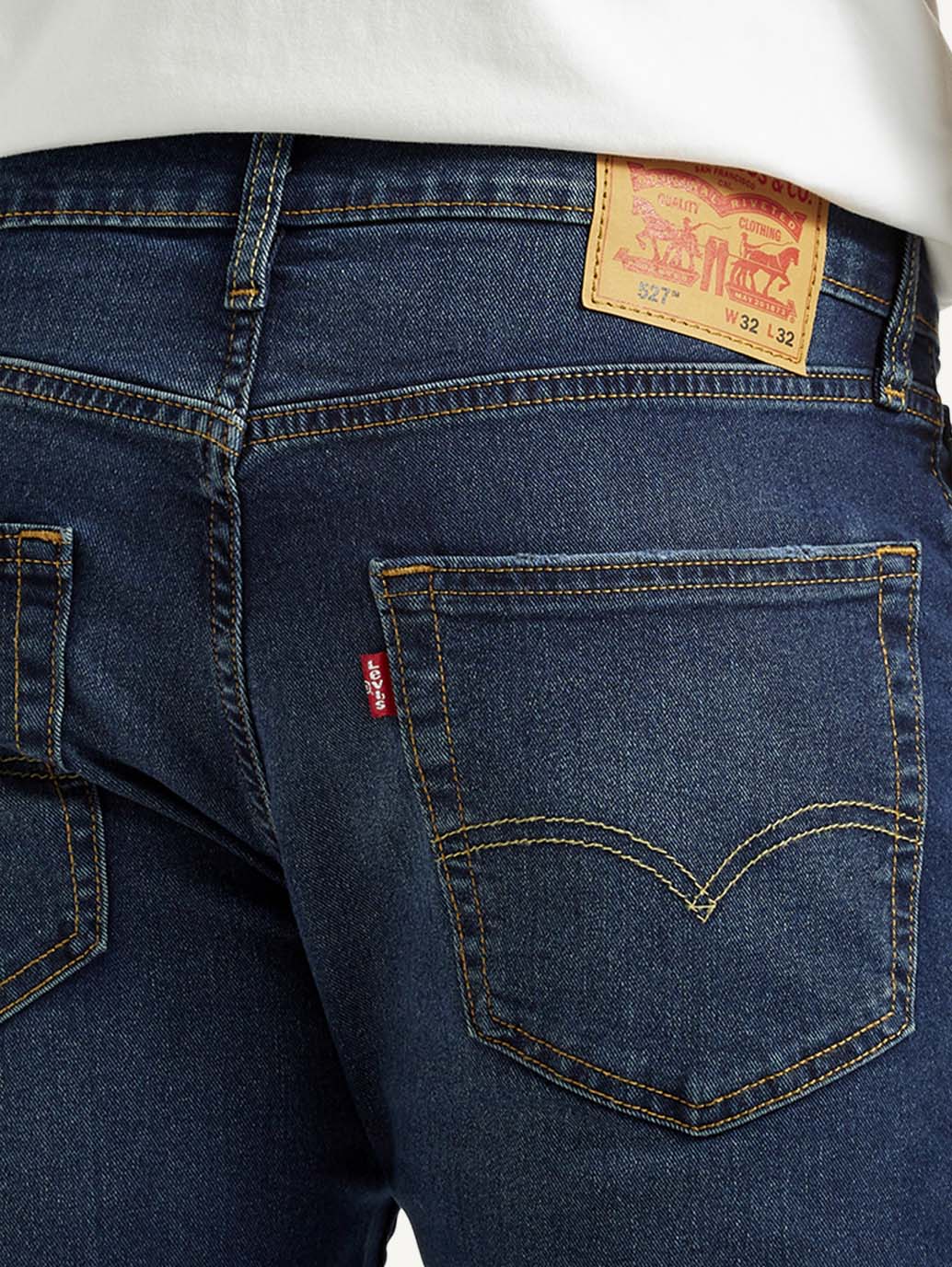 Men's 527 Dark Indigo Bootcut Fit Mid Rise Jeans - Image 6