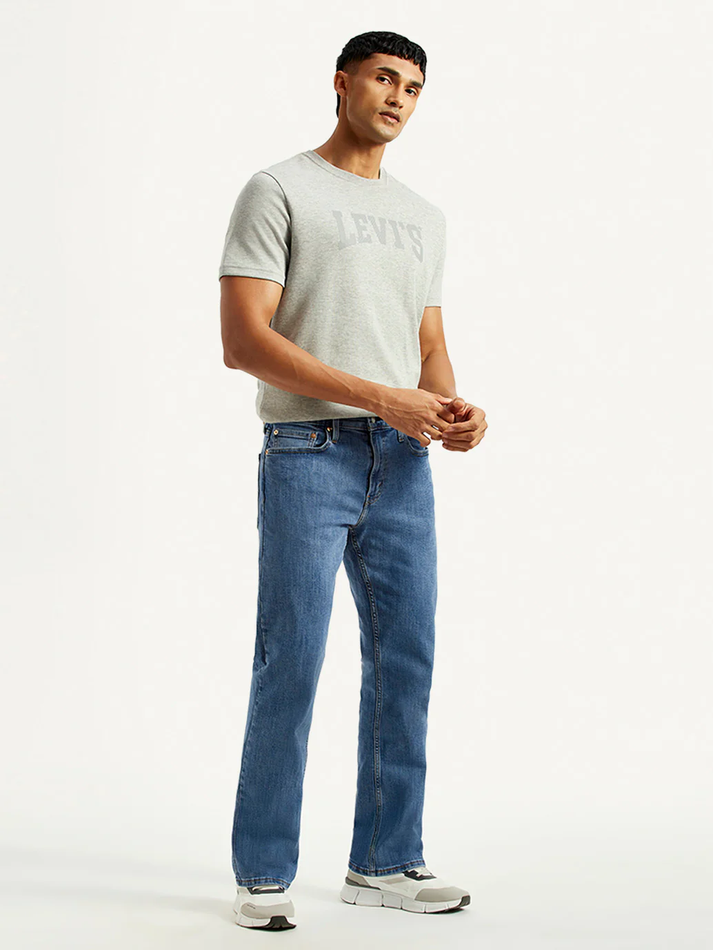 Men's 527 Med Indigo Bootcut Fit Mid Rise Jeans - Image 7