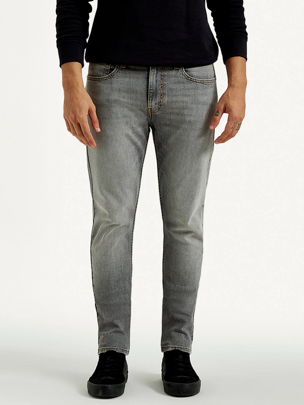 Men's 527 Light Grey Bootcut Fit Mid Rise Jeans - Image 2