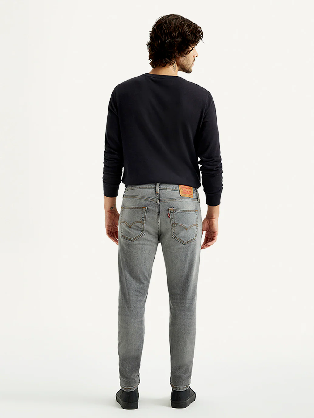 Men's 527 Light Grey Bootcut Fit Mid Rise Jeans - Image 3