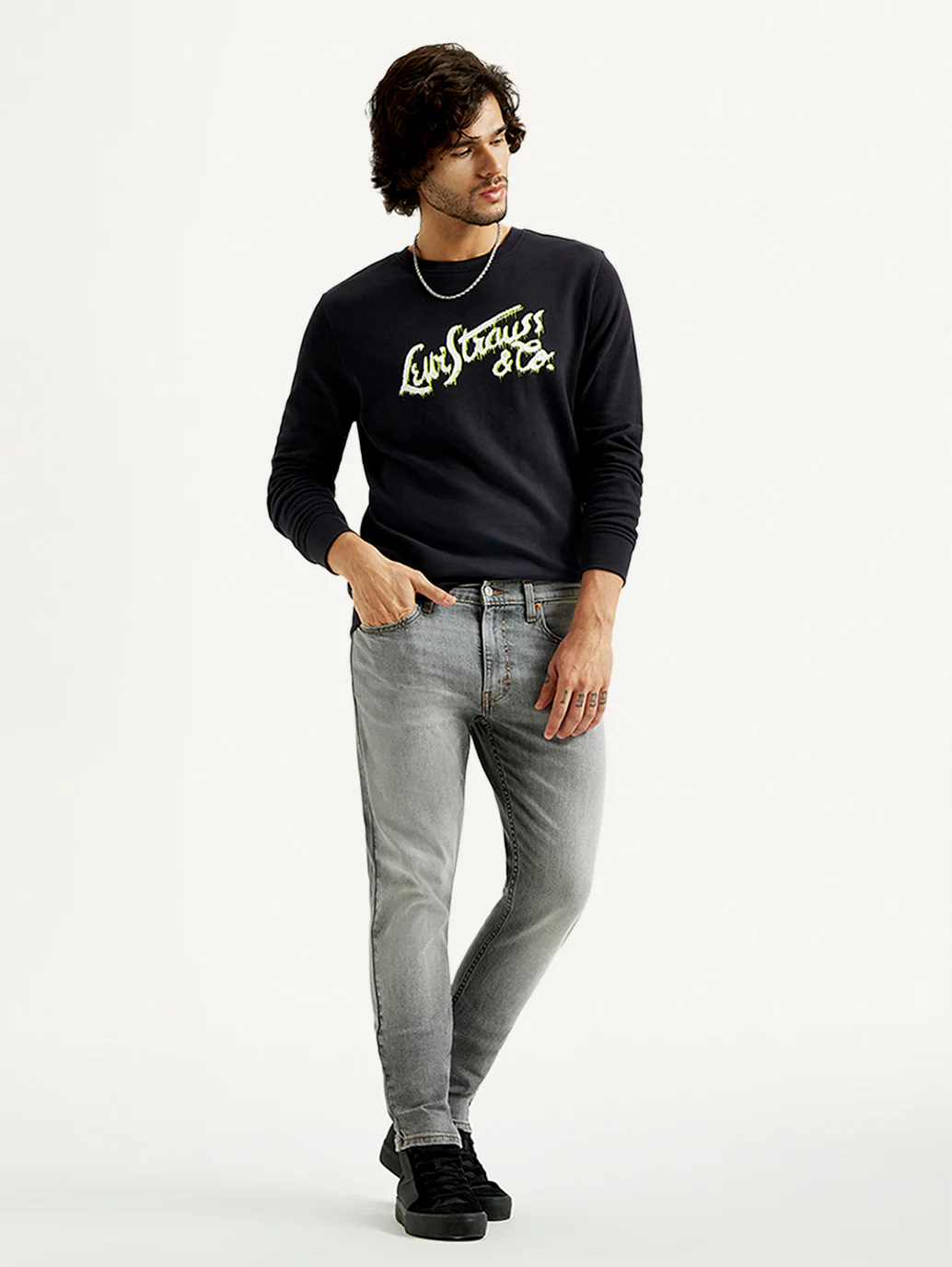 Men's 527 Light Grey Bootcut Fit Mid Rise Jeans - Image 7