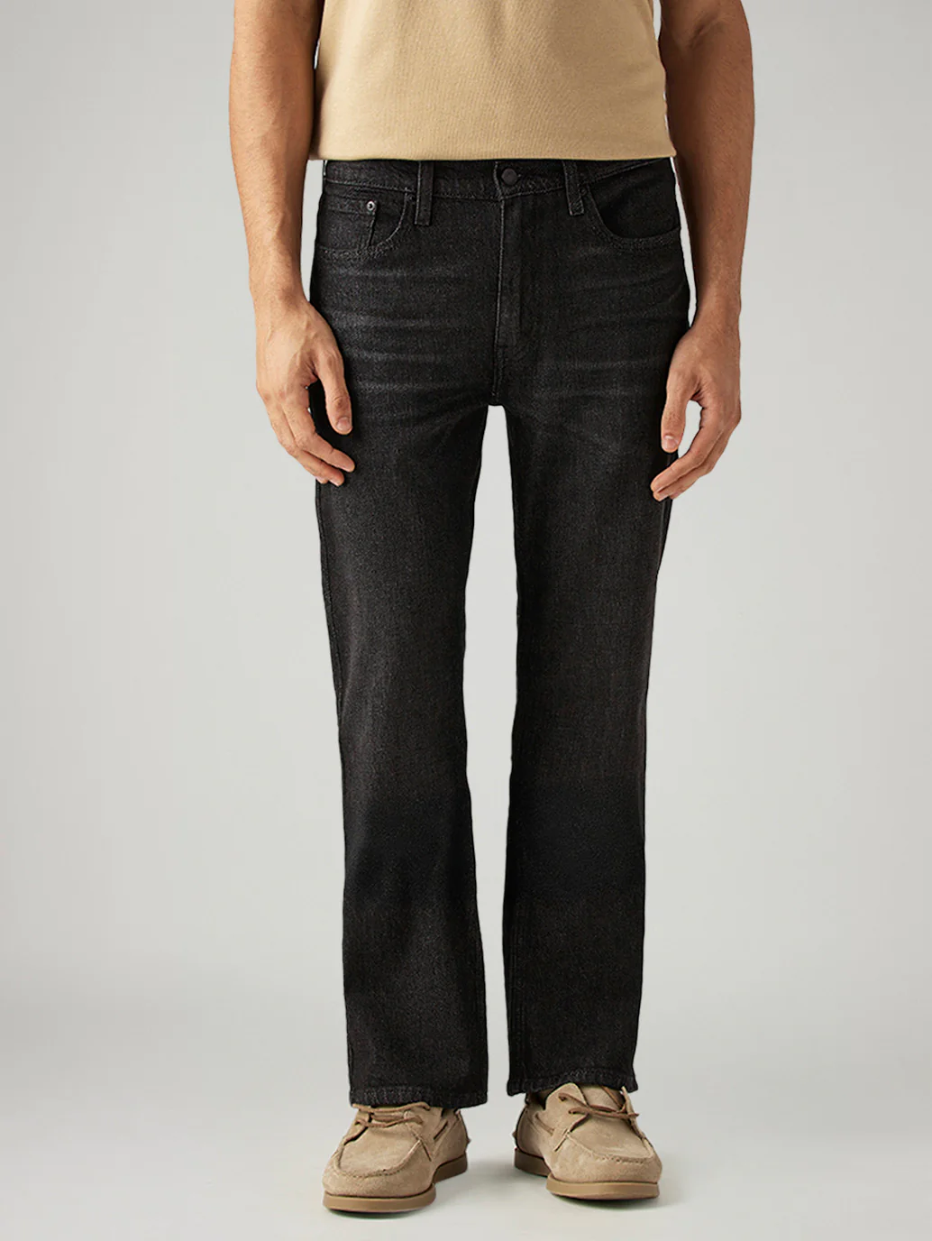 Men's 527 Charcoal Grey Bootcut Fit Mid Rise Jeans - Image 3