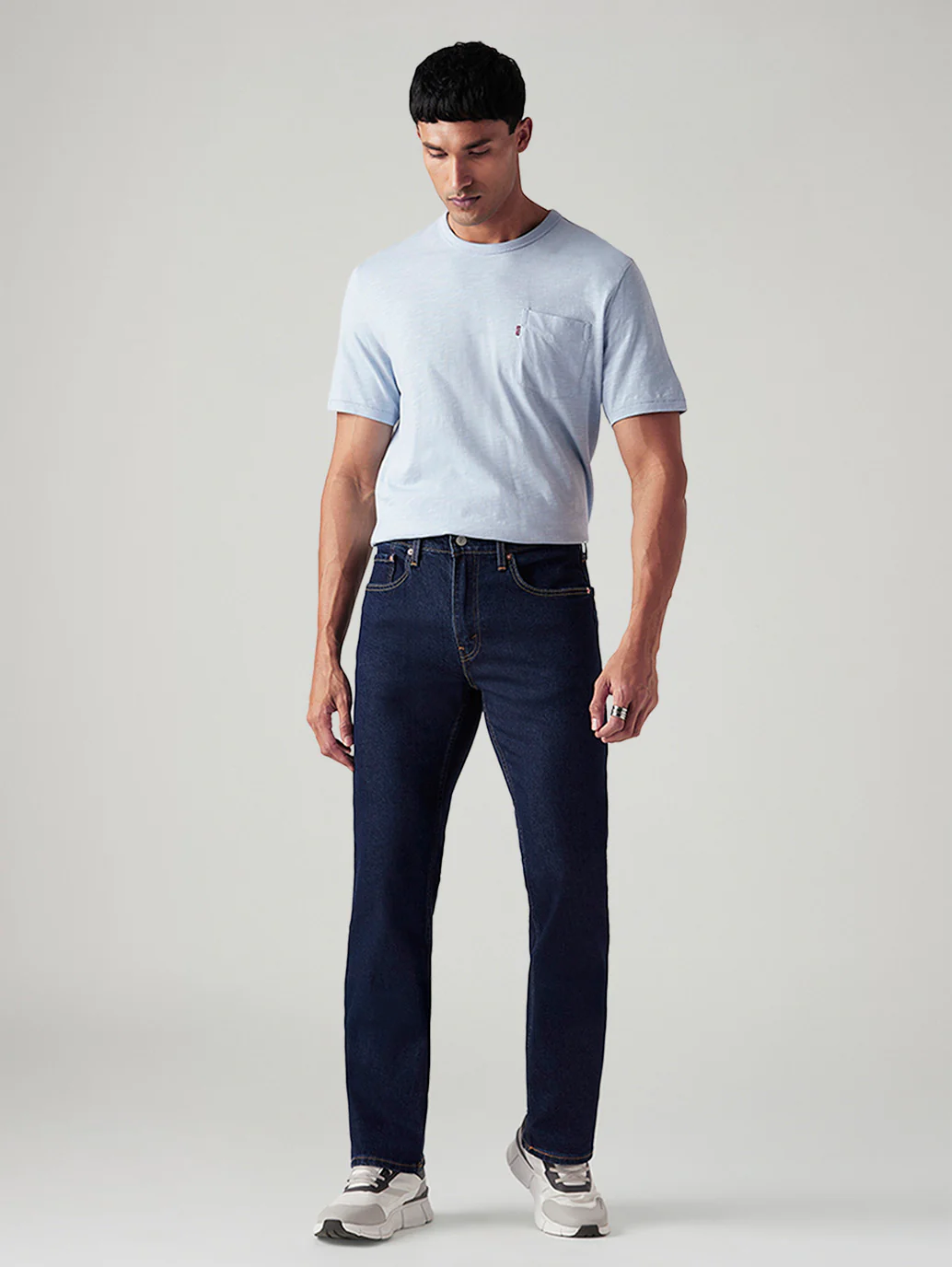 Men's 527 Dark Blue Bootcut Fit Mid Rise Jeans - Image 2