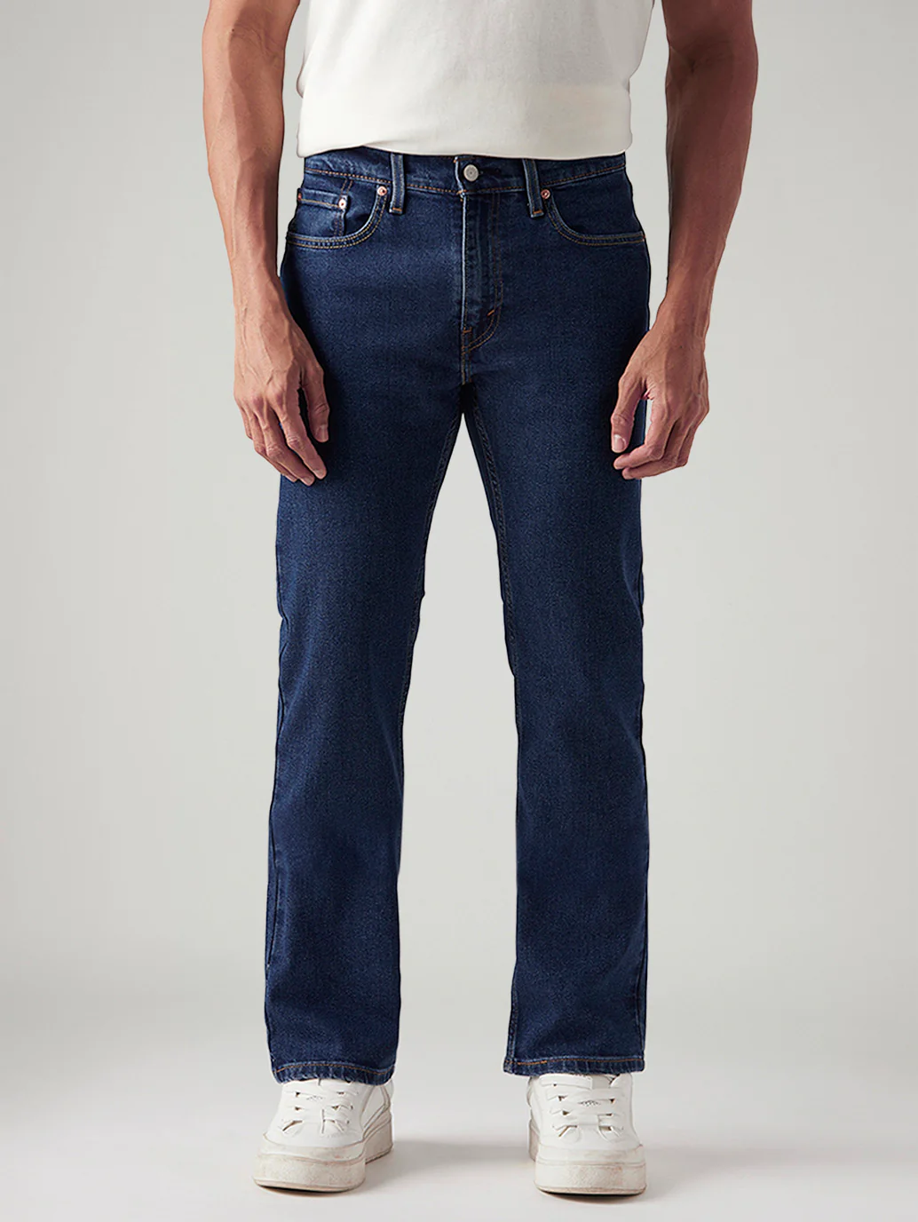 Men's 527 Dark Blue Bootcut Fit Mid Rise Jeans - Image 2