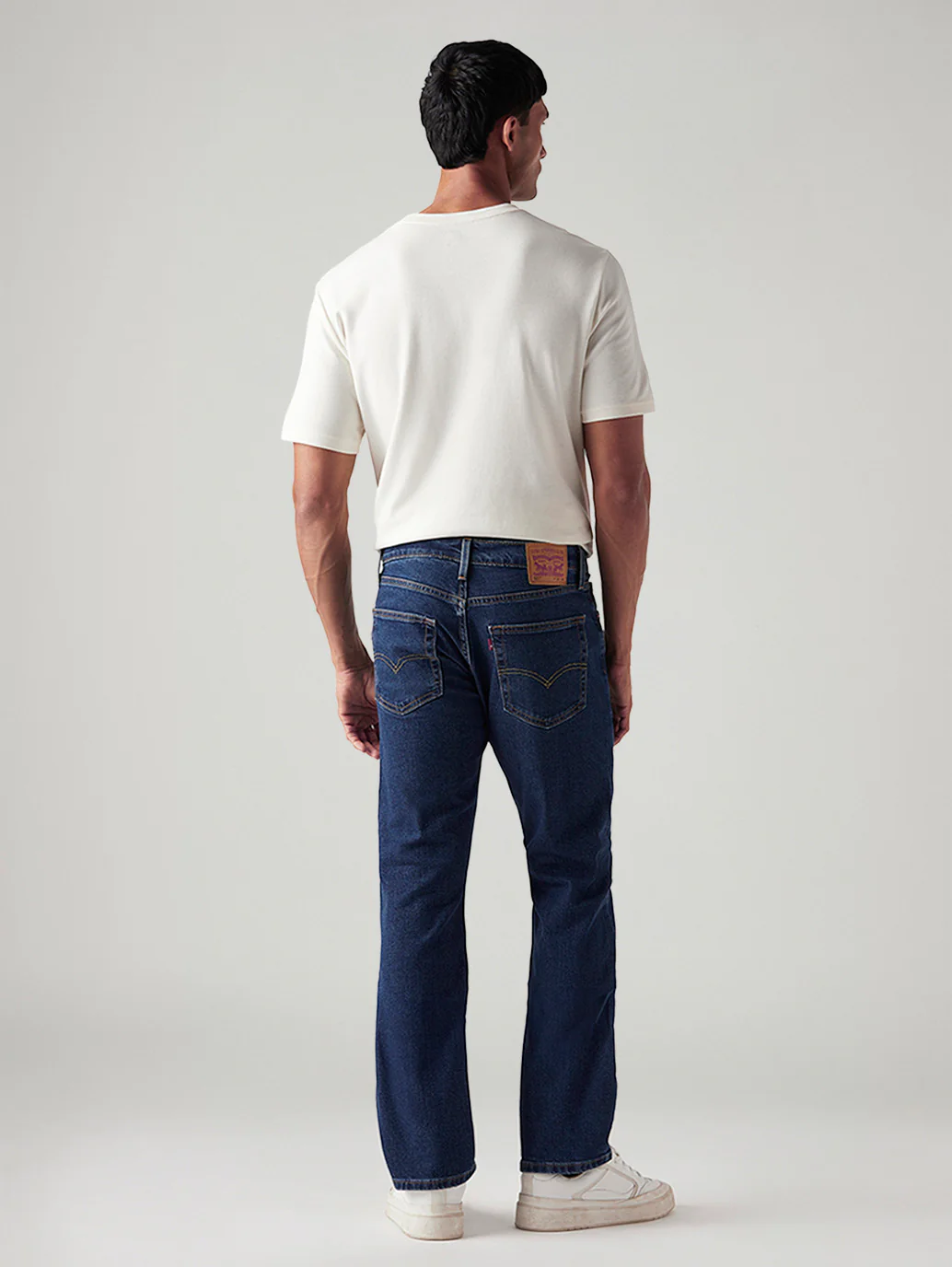 Men's 527 Dark Blue Bootcut Fit Mid Rise Jeans - Image 3