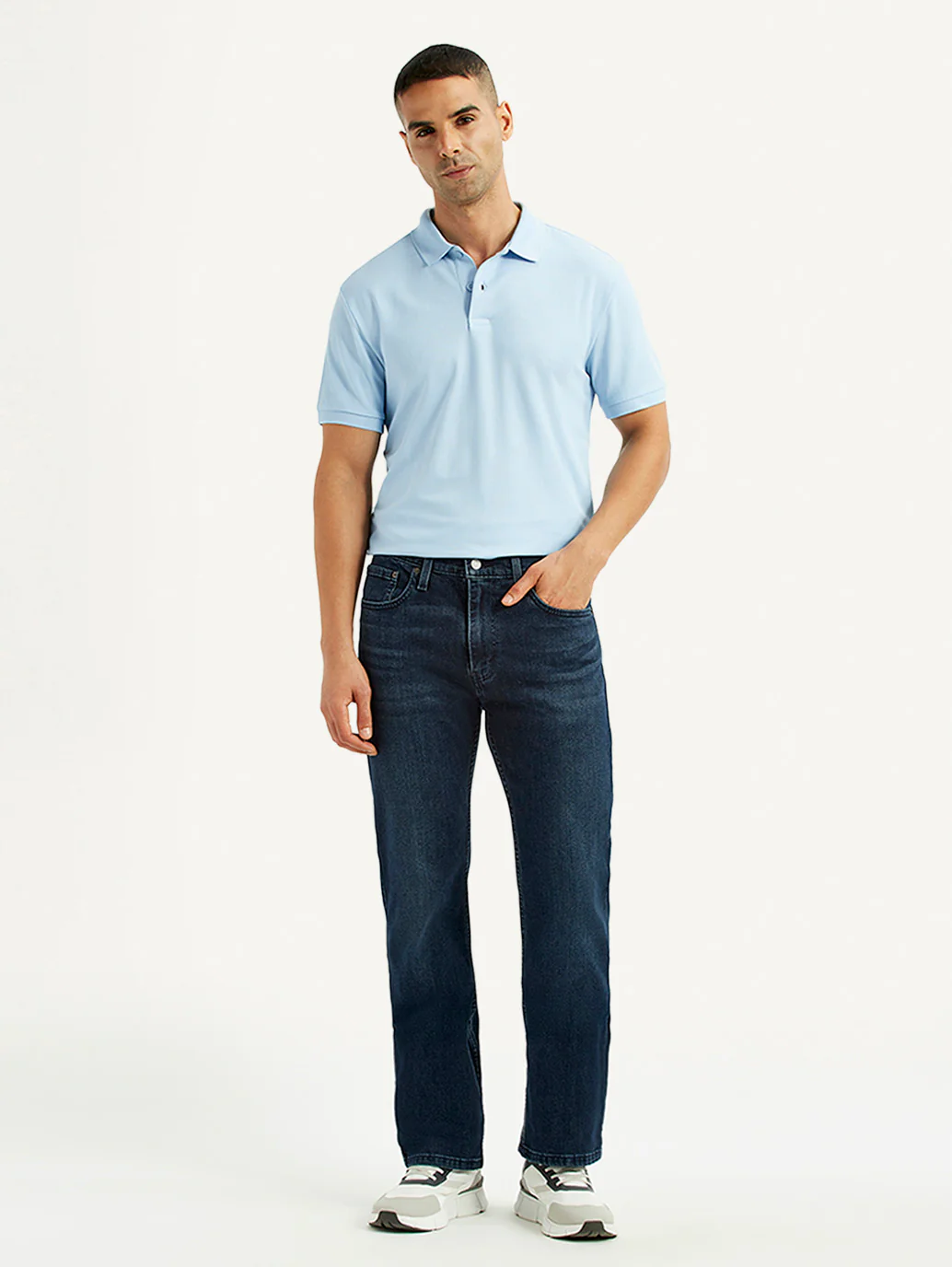 Men's 527 Dark Blue Slim Bootcut Fit Mid Rise Jeans - Image 2