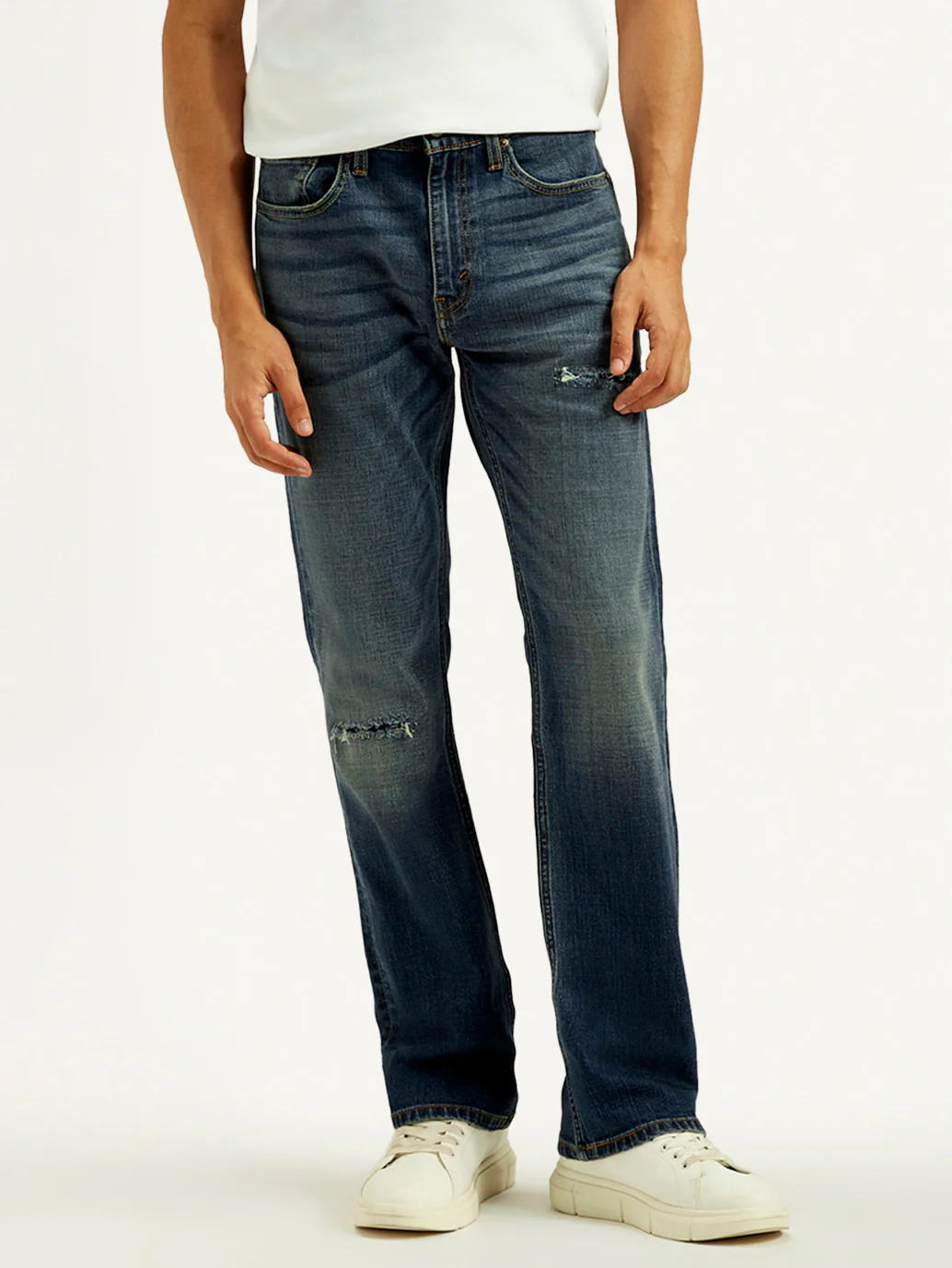 Men's Tinted 527 Dark Indigo Bootcut Fit Mid Rise Jeans - Image 3