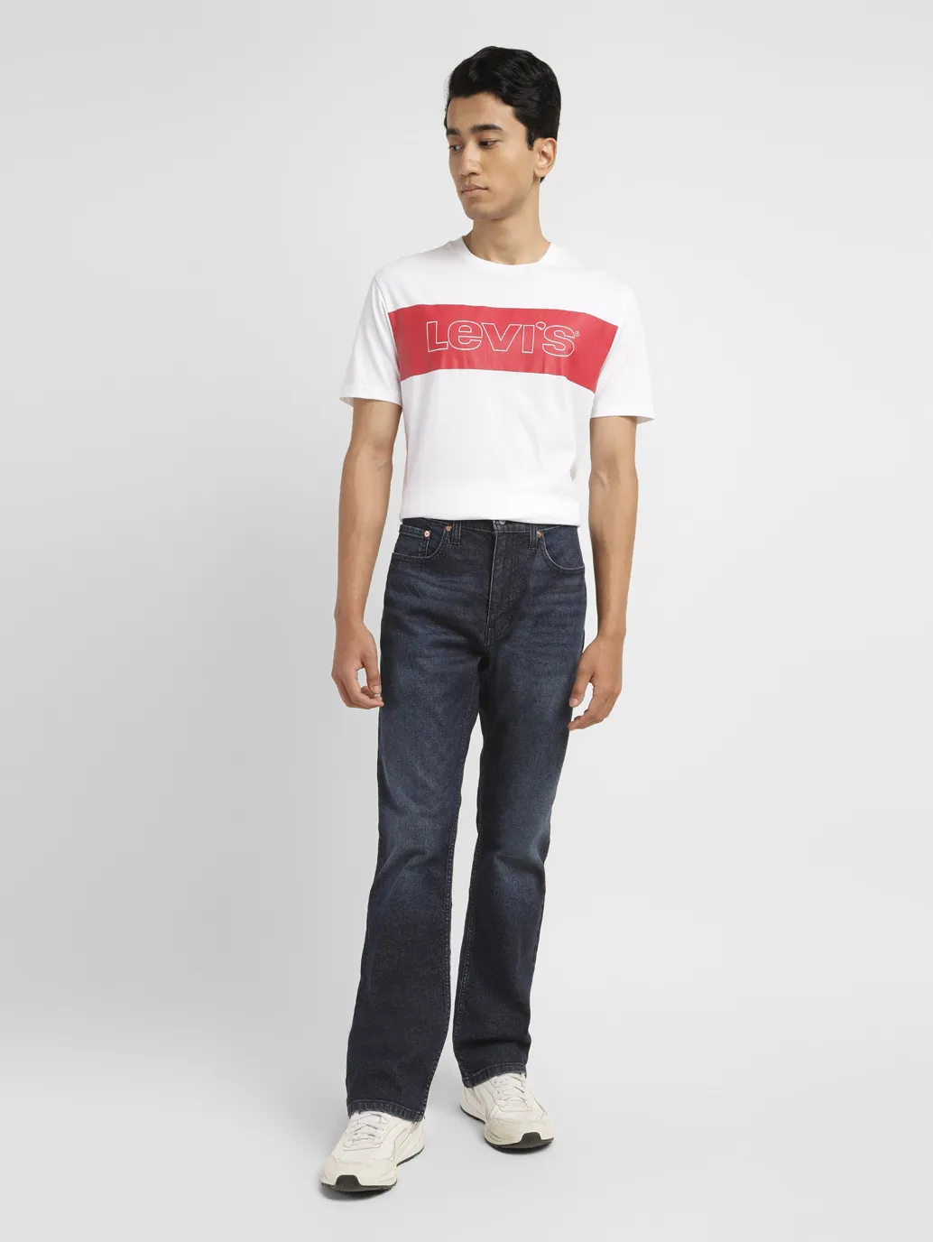 Men's 527 Blue Bootcut Fit Mid Rise Jeans - Image 8