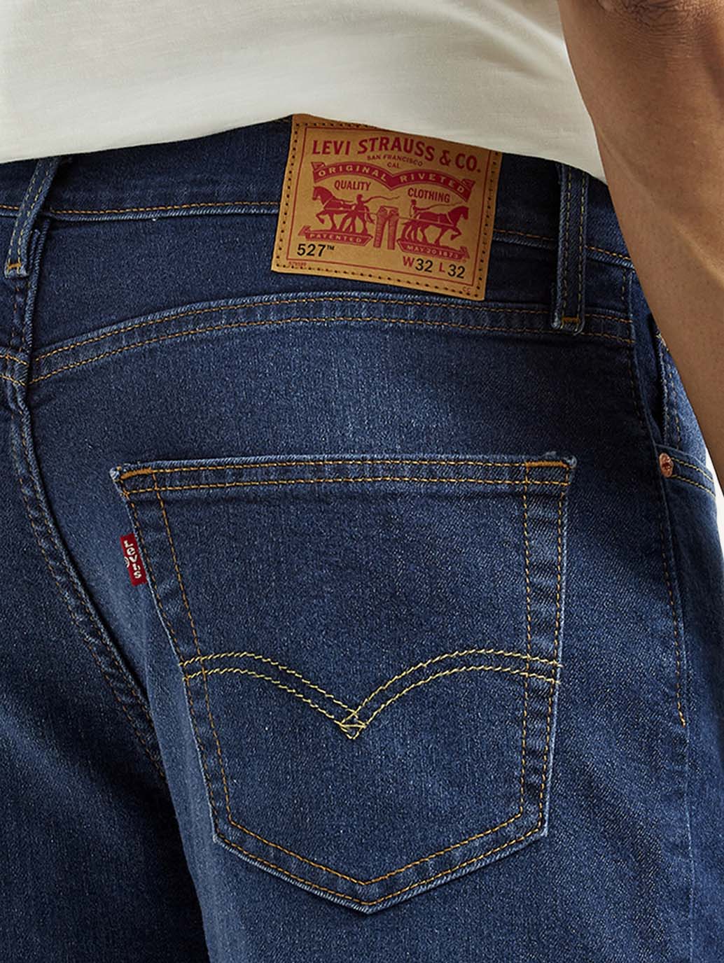 Men's 527 Indigo Slim Bootcut Fit Mid Rise Jeans - Image 5