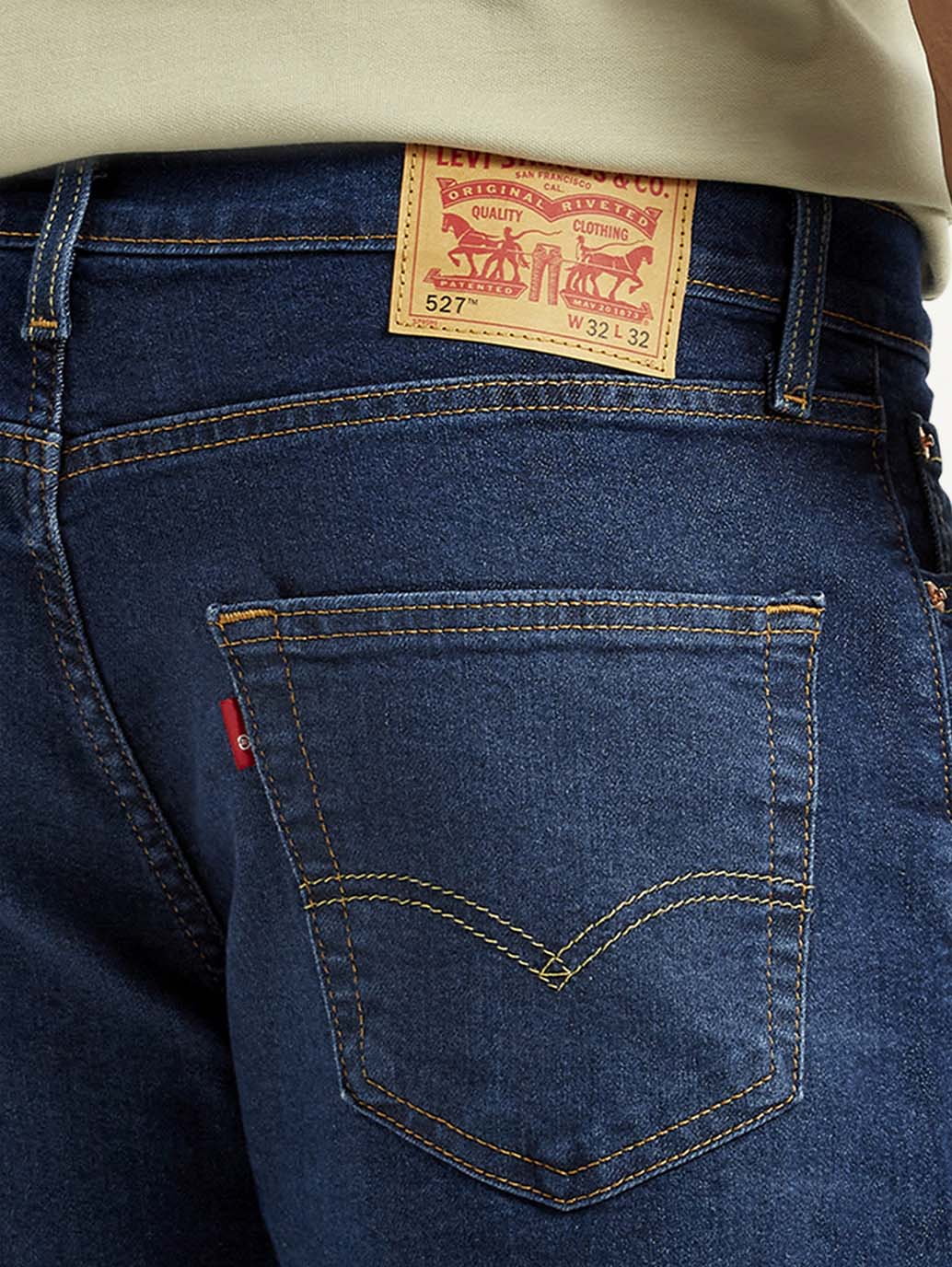 Men's 527 Indigo Slim Bootcut Fit Mid Rise Jeans - Image 5