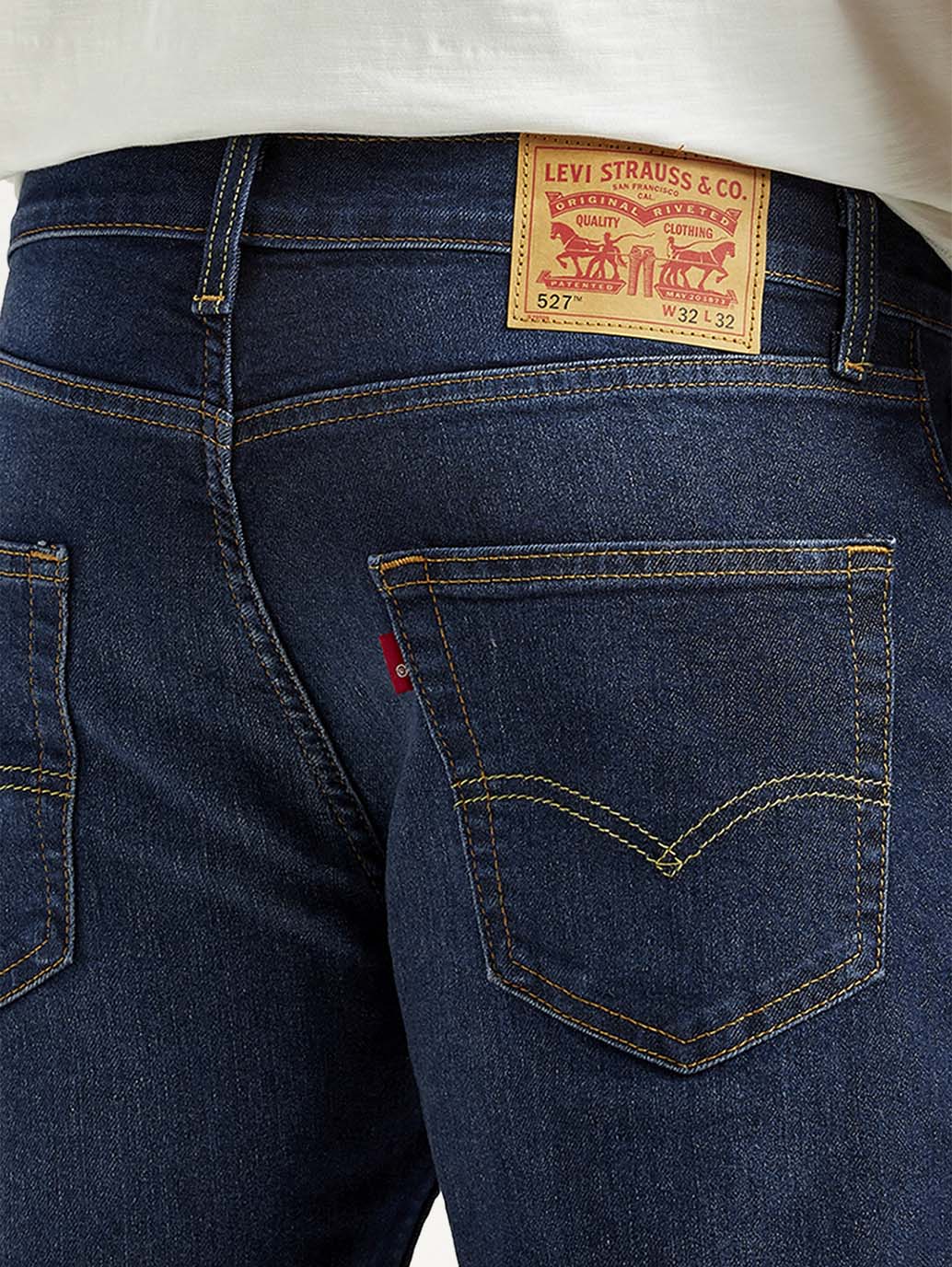 Men's 527 Indigo Slim Bootcut Fit Mid Rise Jeans - Image 6