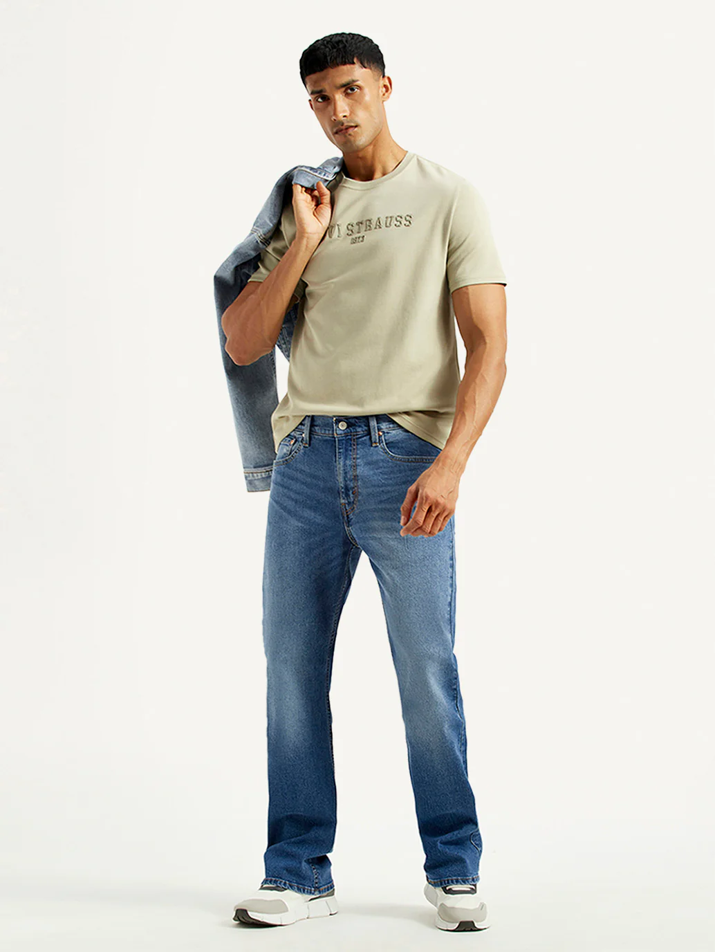 Men's 527 Indigo Slim Bootcut Fit Mid Rise Jeans
