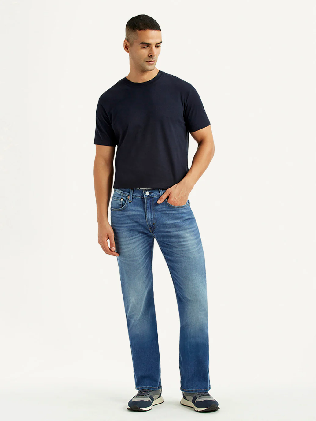 Men's 527 Light Blue Slim Bootcut Fit Mid Rise Jeans - Image 2
