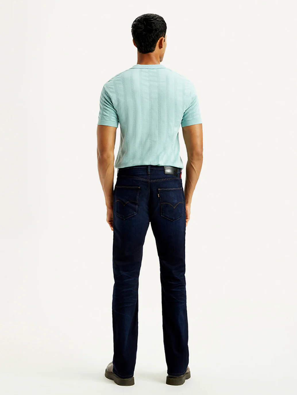 Men's Redloop 527 Med Indigo Bootcut Fit Mid Rise Jeans - Image 3