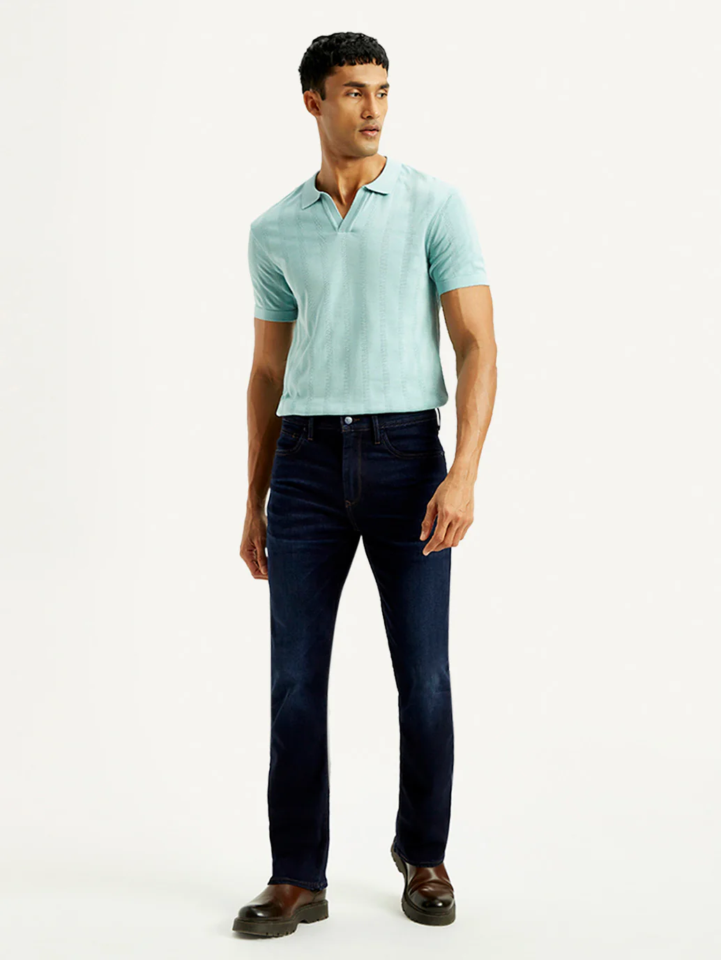 Men's Redloop 527 Med Indigo Bootcut Fit Mid Rise Jeans - Image 7