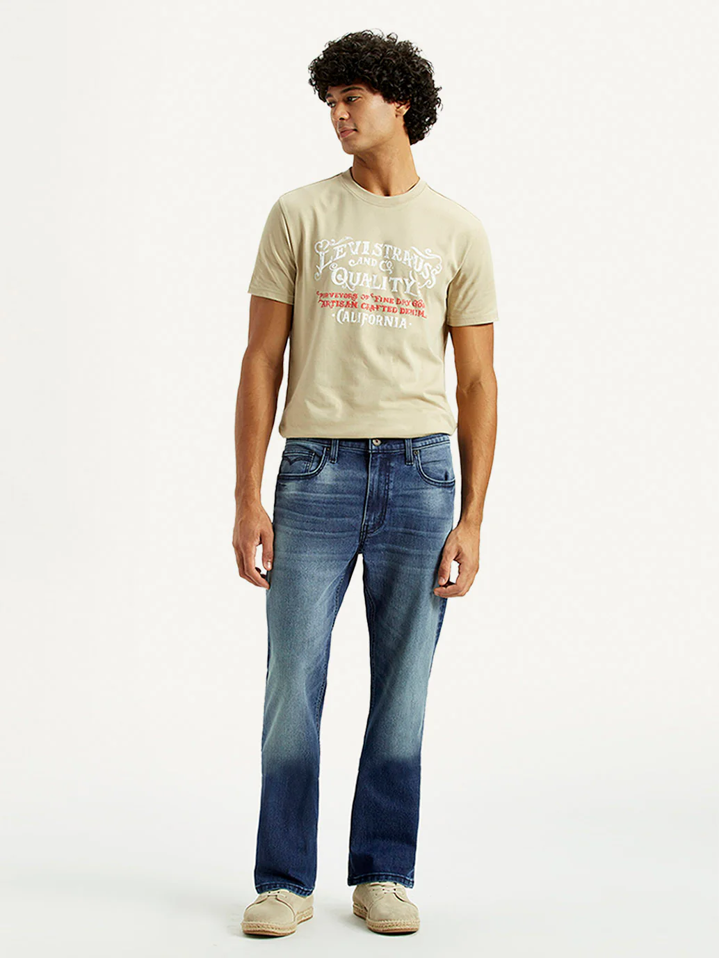 Men's 527 Med Indigo Bootcut Fit Mid Rise Jeans