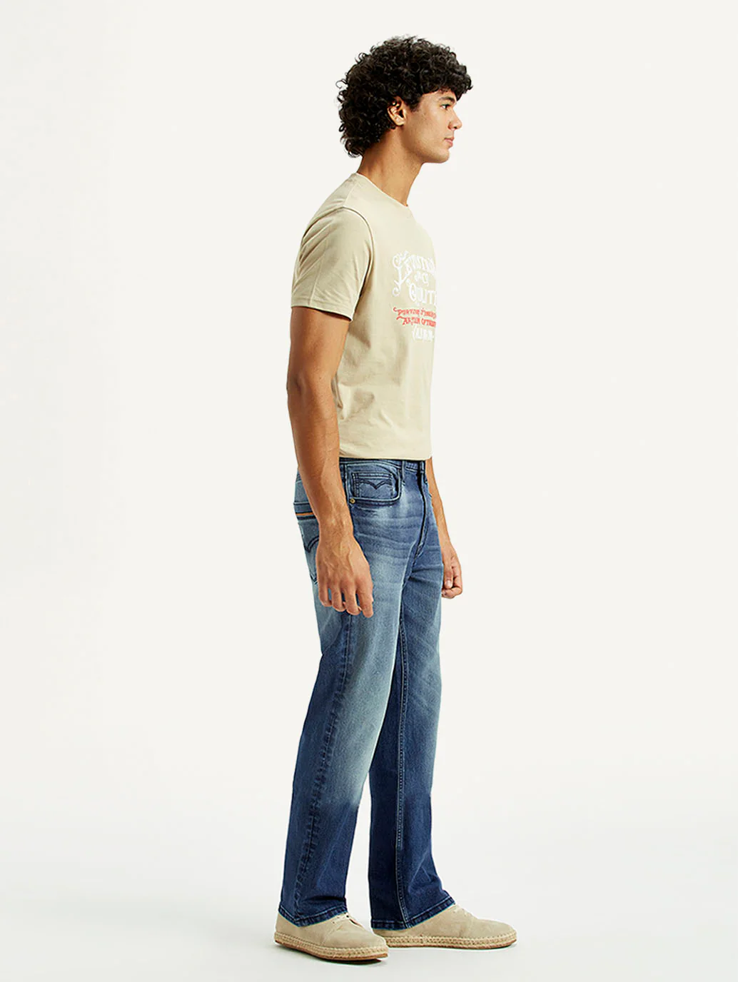 Men's 527 Med Indigo Bootcut Fit Mid Rise Jeans - Image 6