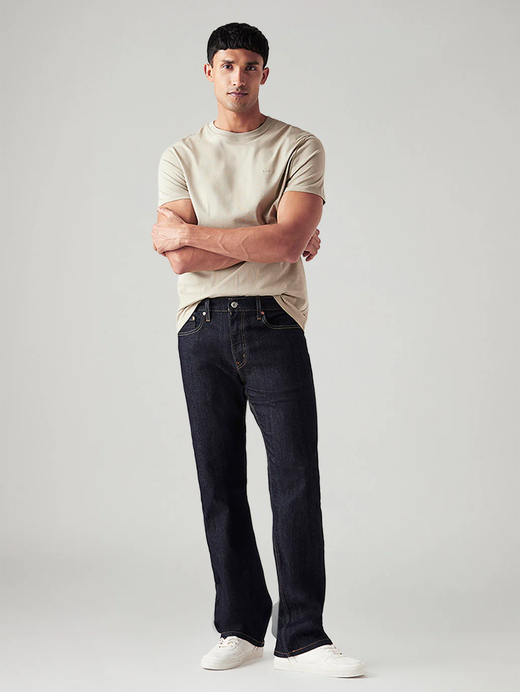 Men's 527 Navy Bootcut Fit Mid Rise Jeans