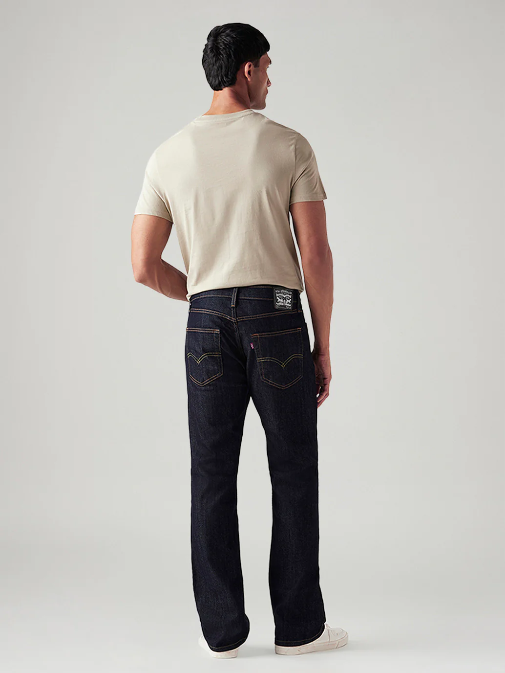 Men's 527 Navy Bootcut Fit Mid Rise Jeans - Image 5