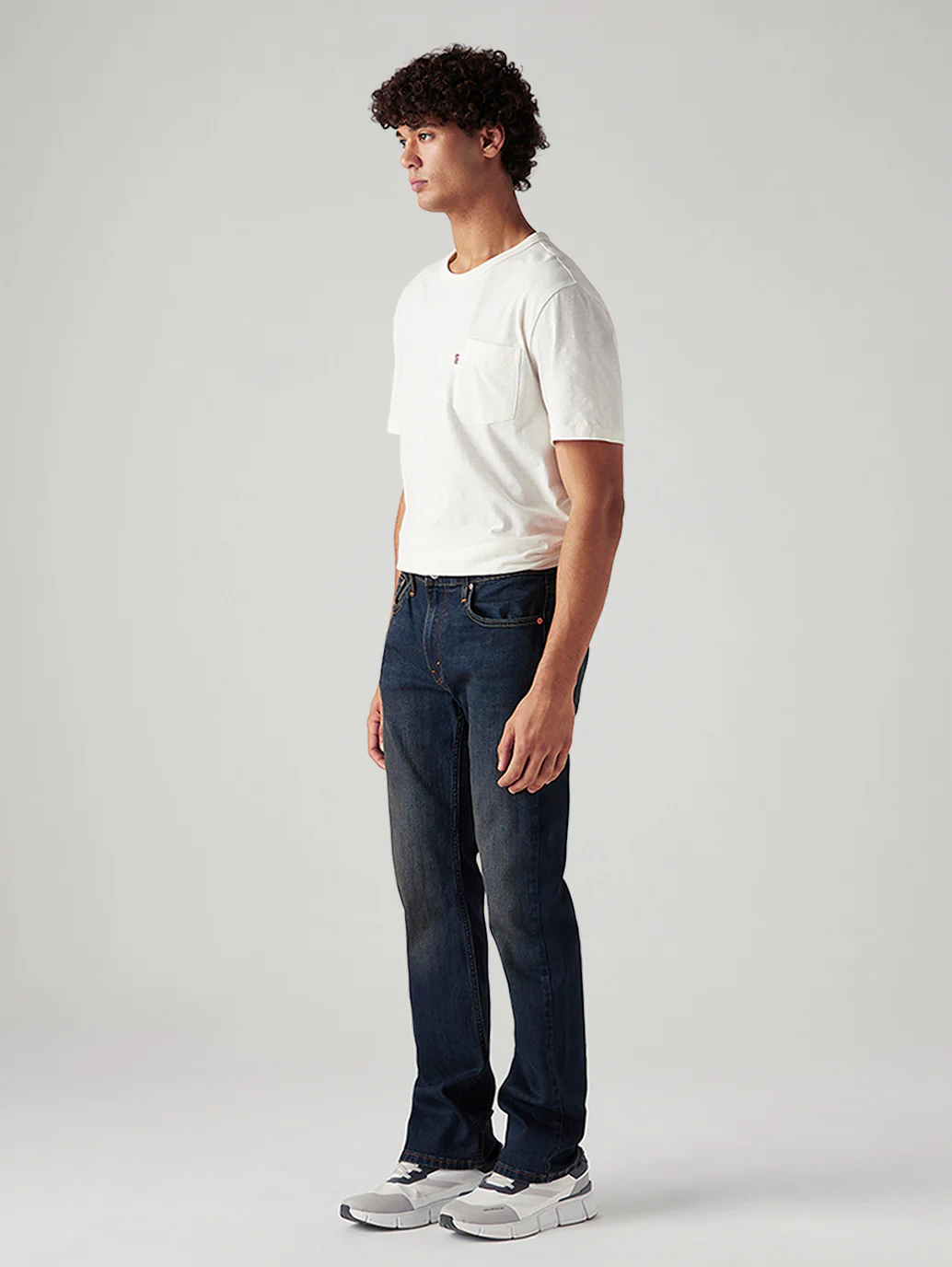 Men's Tinted 527 Navy Bootcut Mid Rise Jeans - Image 6