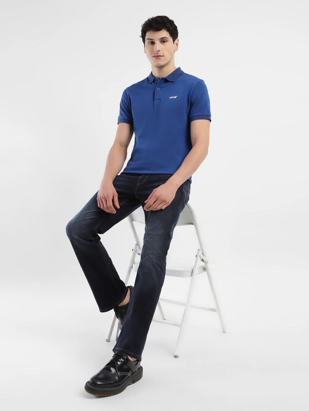 Men's 527 Blue Bootcut Fit Mid Rise Jeans - Image 2