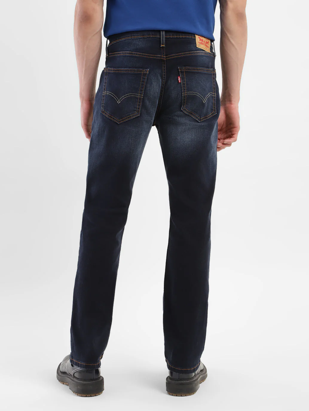 Men's 527 Blue Bootcut Fit Mid Rise Jeans - Image 3