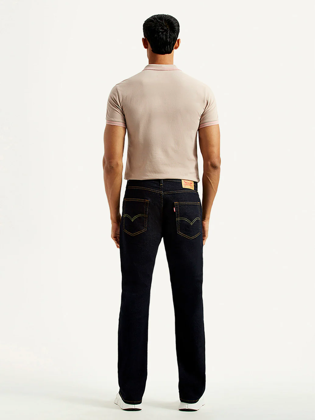 Men's 527 Navy Slim Bootcut Fit Mid Rise Jeans - Image 3