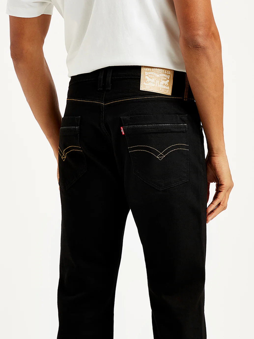 Men's 527 Black Bootcut Fit Mid Rise Jeans - Image 3