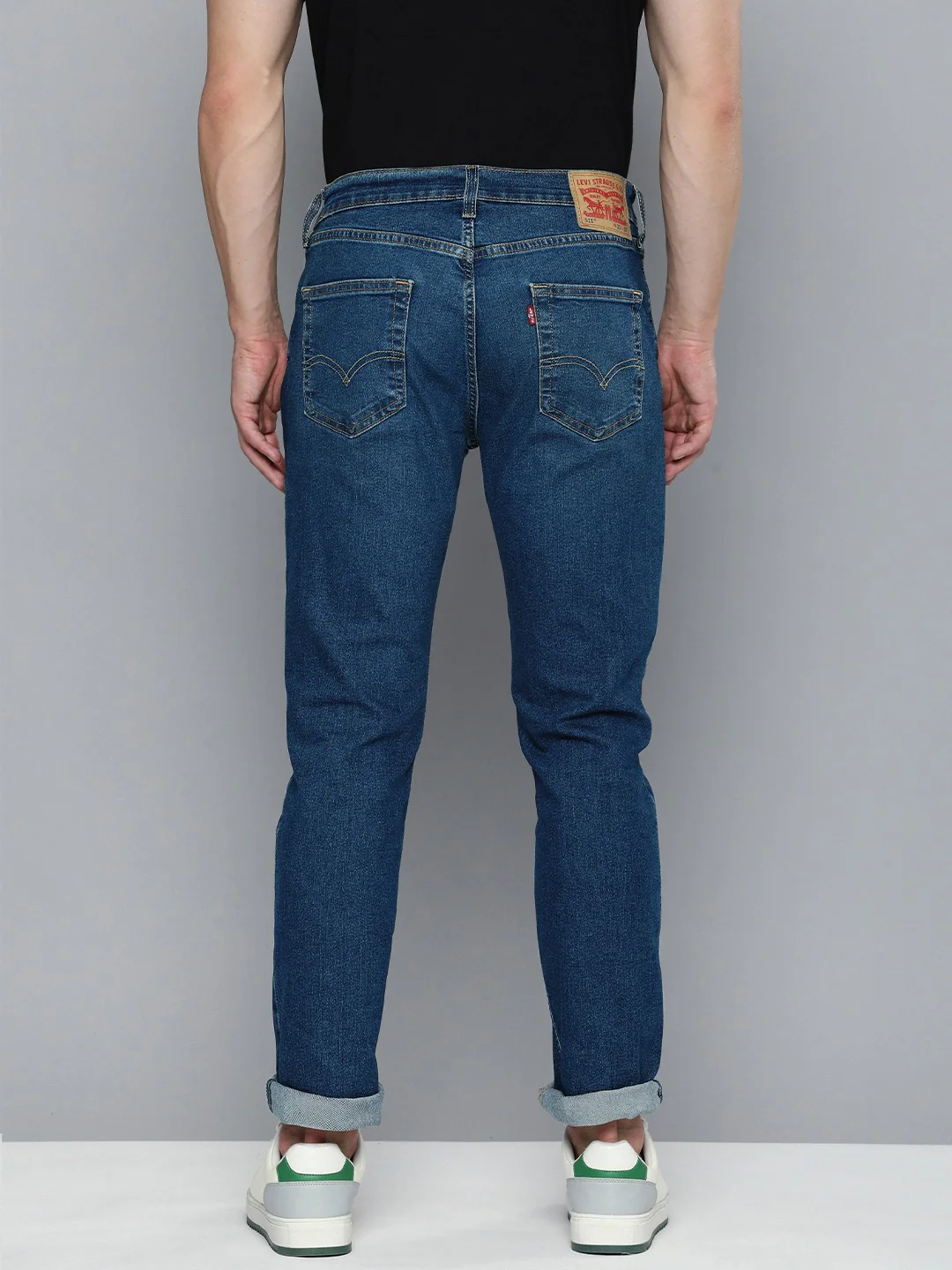 Men's 527 Blue Bootcut Fit Mid Rise Jeans - Image 2