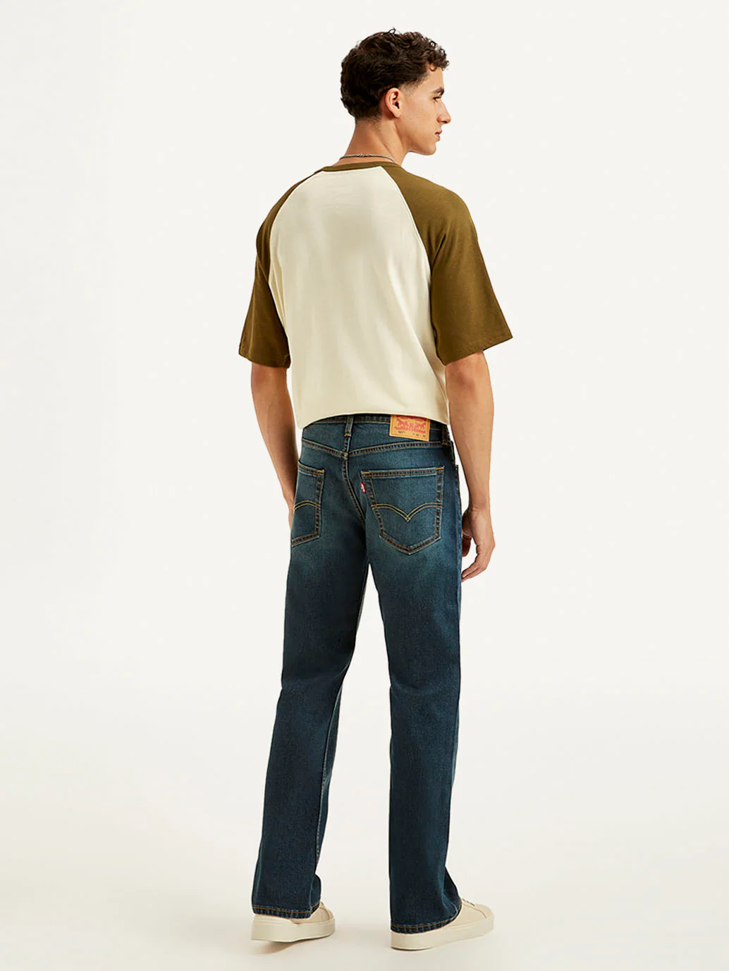 Men's 527 Blue Bootcut Fit Mid Rise Jeans - Image 3