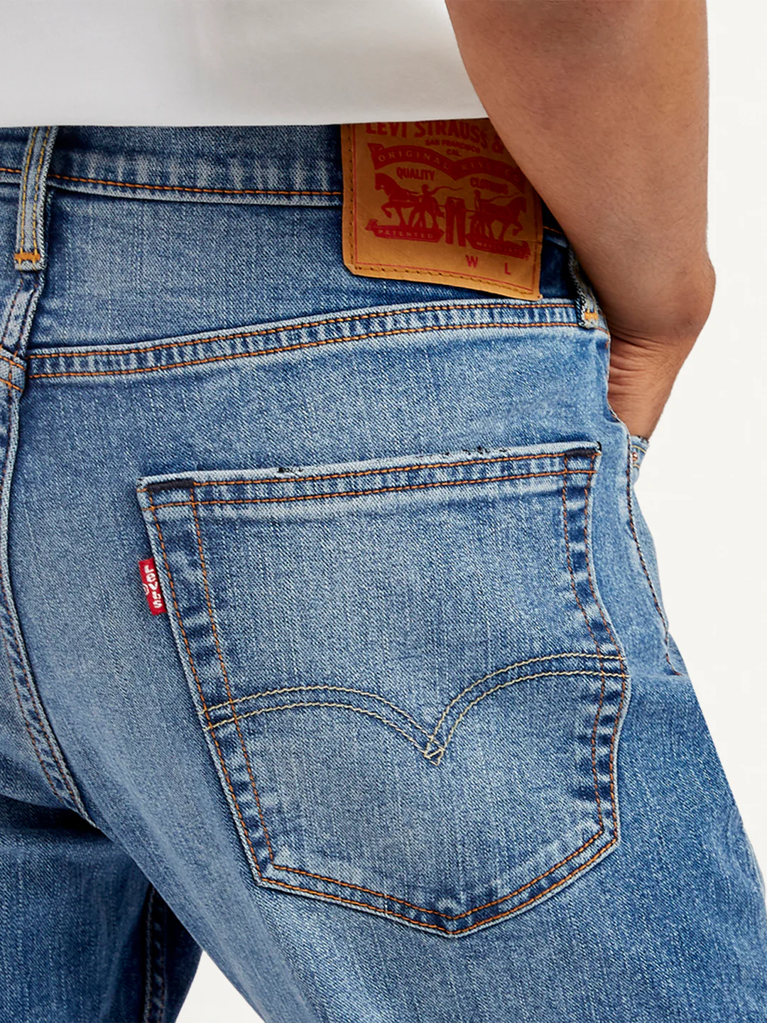 Men's 527 Blue Bootcut Fit Mid Rise Jeans - Image 6