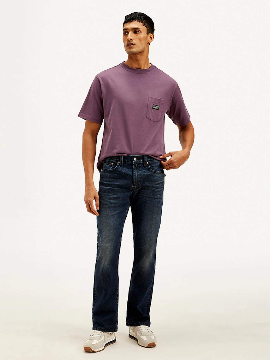 Men's 527 Blue Bootcut Fit Mid Rise Jeans