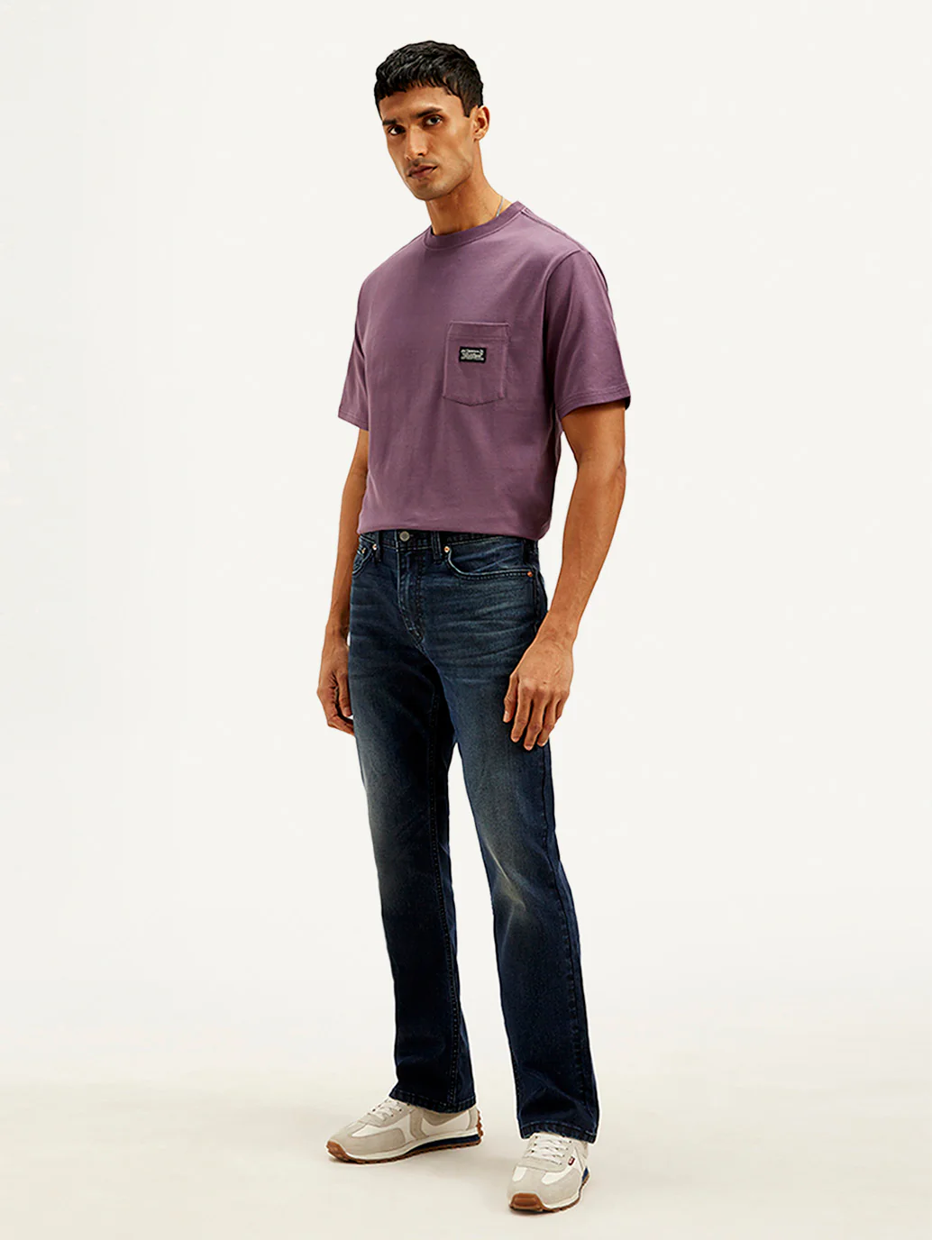 Men's 527 Blue Bootcut Fit Mid Rise Jeans - Image 3