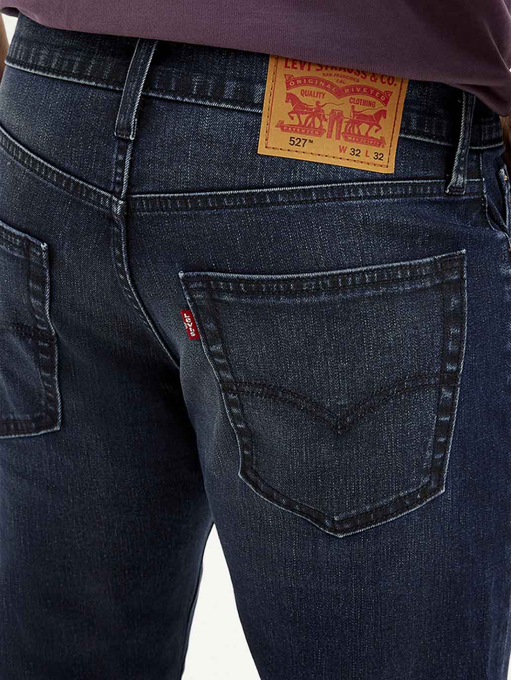 Men's 527 Blue Bootcut Fit Mid Rise Jeans - Image 5
