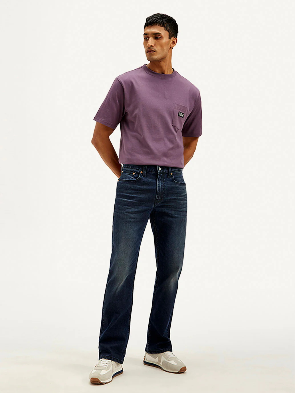 Men's 527 Blue Bootcut Fit Mid Rise Jeans - Image 6