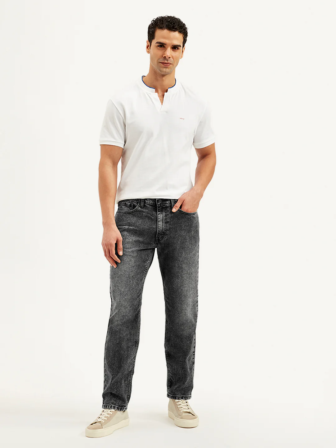 Men's 541 Grey Athletic Tapered Fit Mid Rise Jeans - Image 2