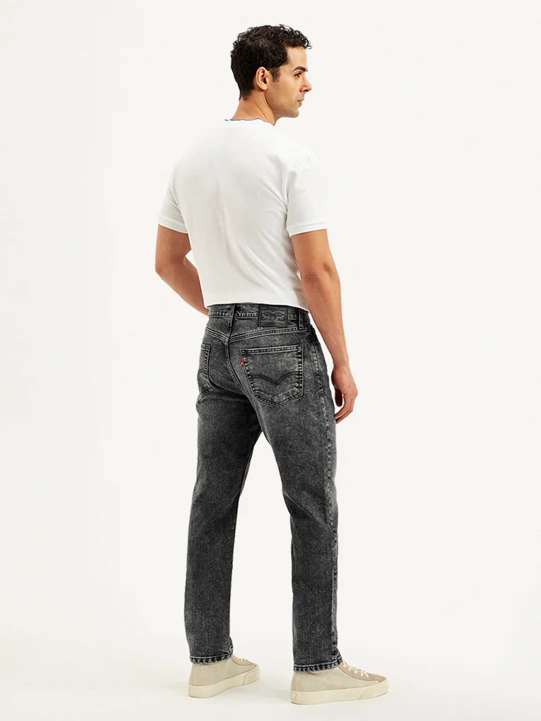 Men's 541 Grey Athletic Tapered Fit Mid Rise Jeans - Image 3