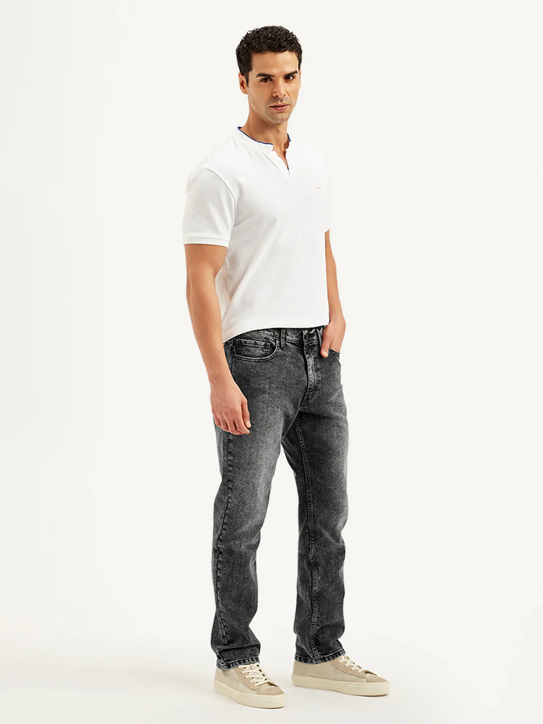 Men's 541 Grey Athletic Tapered Fit Mid Rise Jeans - Image 4