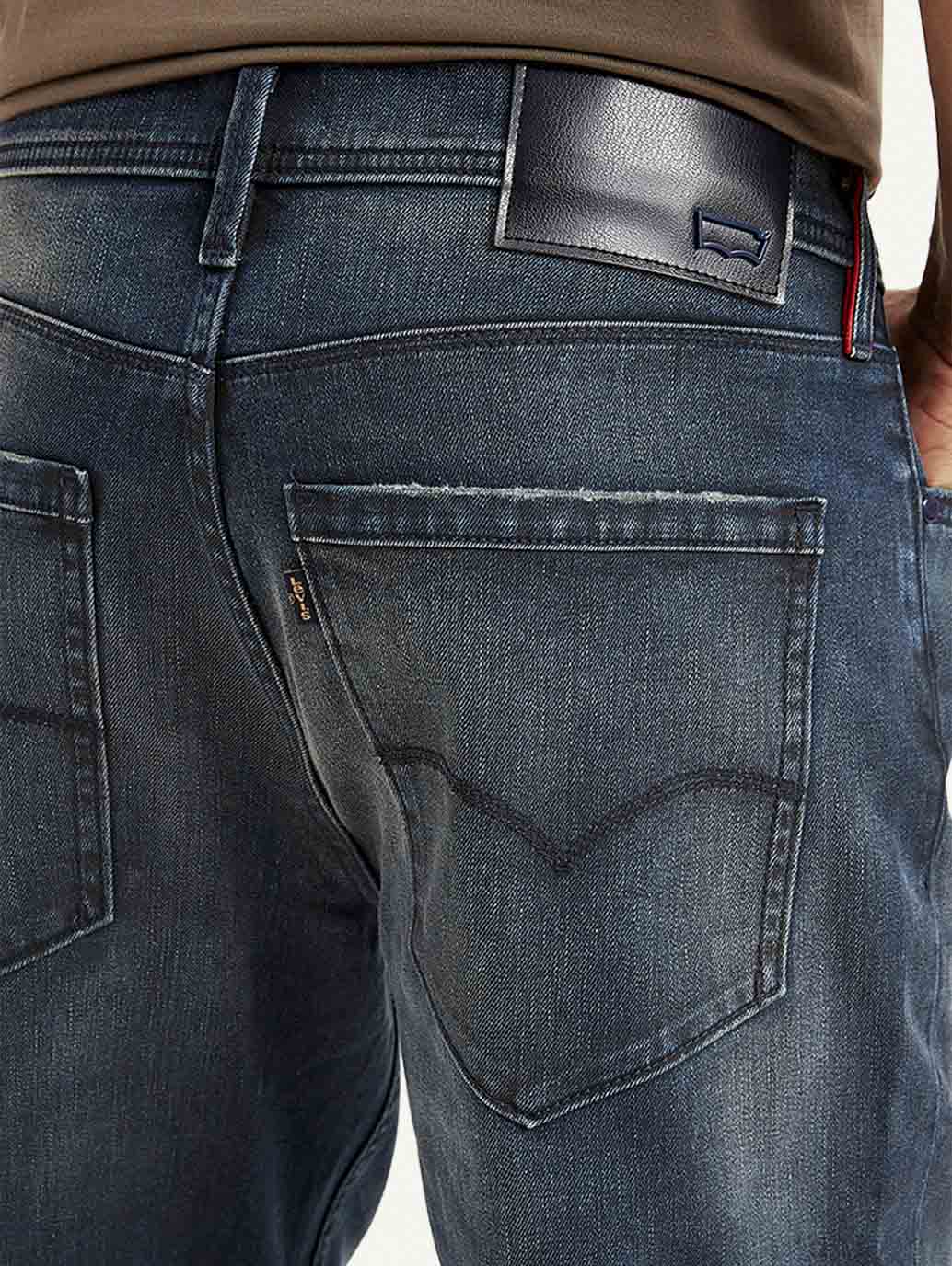 Men's Redloop 541 Blue Athletic Tapered Fit Mid Rise Jeans - Image 4