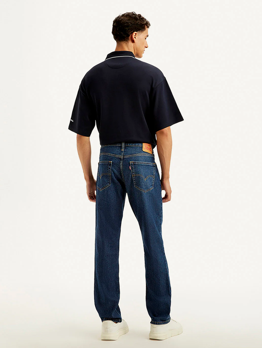Men's 541 Dark Blue Athletic Tapered Fit Mid Rise Jeans - Image 3