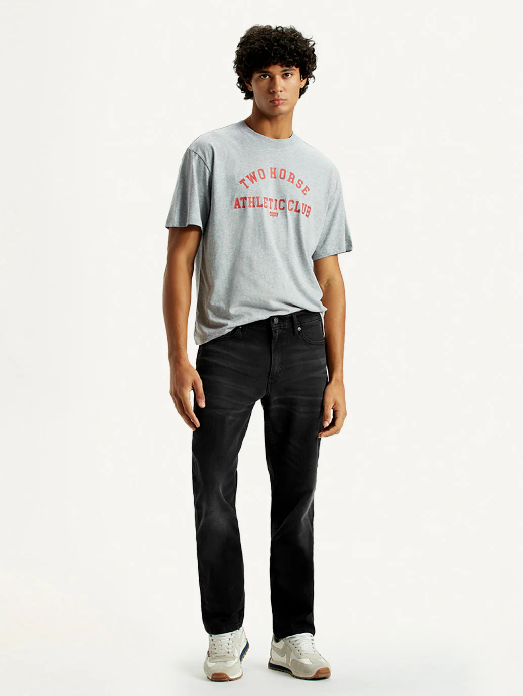 Men's 541 Black Athletic Tapered Fit Mid Rise Jeans - Image 6